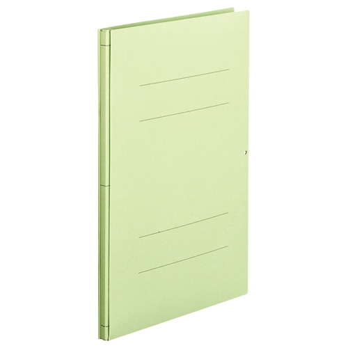 TANOSEE　背幅伸縮フラットファイル　A4タテ　1000枚収容　背幅13-113mm　緑　1セット（30冊）（ご注文単位1セット）【直送品】