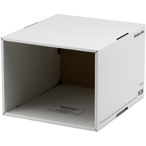 フェローズ バンカーズボックス 1626sファイルキューブ A4 ホワイト/ブラック 1008101 1セット(15個:3個×5パック)(ご注文単位1セット)【直送品】