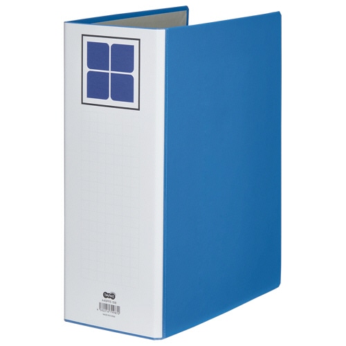 TANOSEE　片開きパイプ式ファイルE　A4タテ　1000枚収容　100mmとじ　背幅126mm　青　1セット（30冊）（ご注文単位1セット）【直送品】