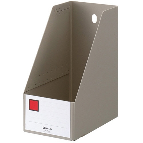 キングジム GボックスPP A4タテ 収納幅150mm グレー 4655-GY 1セット(10冊)(ご注文単位1セット)【直送品】