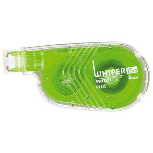 プラス　修正テープ　ホワイパースイッチ　本体　4mm幅×15m　グリーン　WH-1514　1セット（10個）（ご注文単位1セット）【直送品】