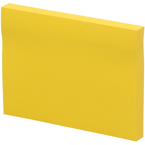 3M ポスト・イット 強粘着ノート 75×100mm ビビットイエロー 657SS-YN 1セット(10冊)(ご注文単位1セット)【直送品】