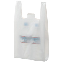 TANOSEE 乳白レジ袋 12号 ヨコ190×タテ370×マチ幅100mm 1セット(2000枚:100枚×20パック)(ご注文単位1セット)【直送品】