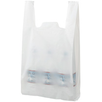 TANOSEE 乳白レジ袋 45号 ヨコ290×タテ540×マチ幅150mm 1セット(1000枚:100枚×10パック)(ご注文単位1セット)【直送品】