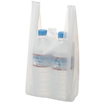 TANOSEE 乳白レジ袋 8号 ヨコ155×タテ330×マチ幅95mm 1セット(6000枚:100枚×60パック)(ご注文単位1セット)【直送品】