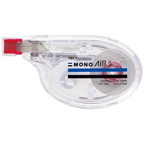 トンボ鉛筆　修正テープ　モノエアー　ヨコ引きタイプ　5mm幅×15m　赤　CT-YA5　1セット（5個）（ご注文単位1セット）【直送品】