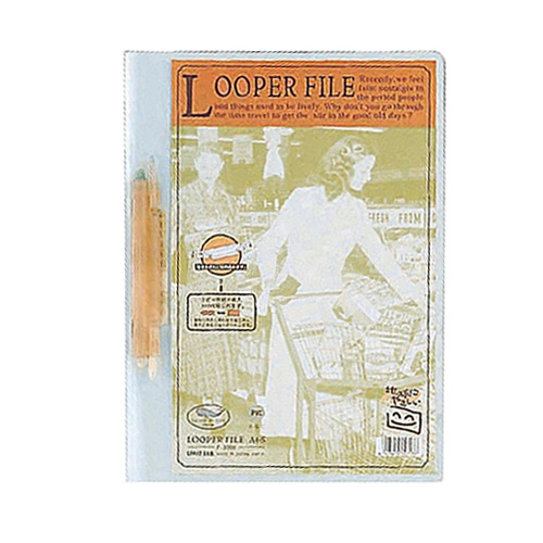 リヒトラブ　ルーパーファイル　A4タテ　2穴　100枚収容　赤　F-3006　1セット（25冊）（ご注文単位1セット）【直送品】