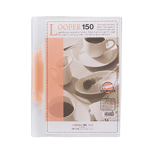 リヒトラブ　ルーパー150　A4タテ　2穴　150枚収容　赤　F-3016-3　1セット（25冊）（ご注文単位1セット）【直送品】