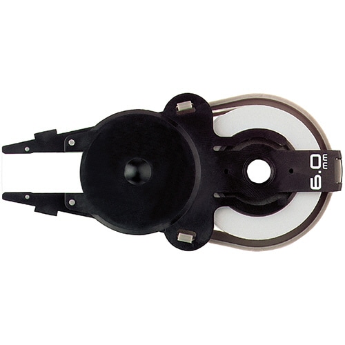 プラス　修正テープ　ホワイパースライド　ベーシックカラー　交換テープ　6mm幅　ブラック　WH-016R　BK　1セット（10個）（ご注文単位1セット）【直送品】