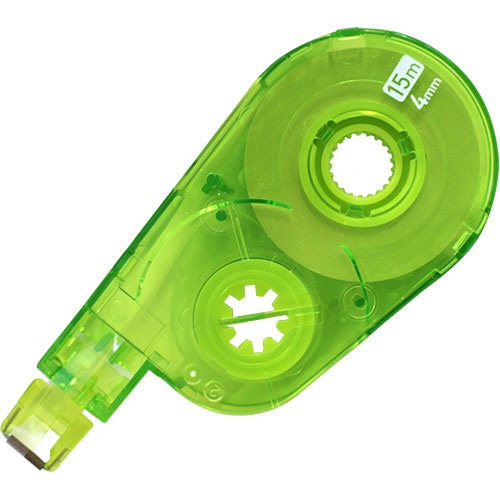 プラス　修正テープ　ホワイパースイッチ　交換テープ（簡易パッケージ）　4mm幅×15m　グリーン　WH-1514R　GR　1セット（10個）（ご注文単位1セット）【直送品】