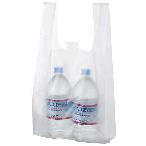 TANOSEE　半透明レジ袋　30号　ヨコ260×タテ480×マチ幅130mm　1セット（1000枚：100枚×10パック）（ご注文単位1セット）【直送品】