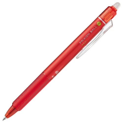 パイロット　ゲルインキボールペン　フリクションボールノック　0.5mm　レッド　LFBK-23EF-R　1セット（10本）（ご注文単位1セット）【直送品】