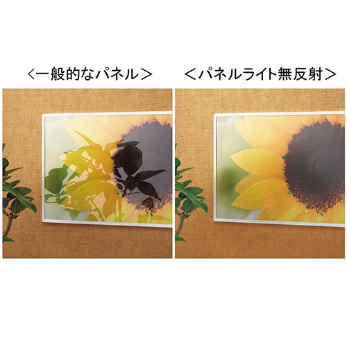 プラチナ パネルライト 無反射 B2 外寸735×522mm #AMB2-2850 1セット(10枚)(ご注文単位1セット)【直送品】