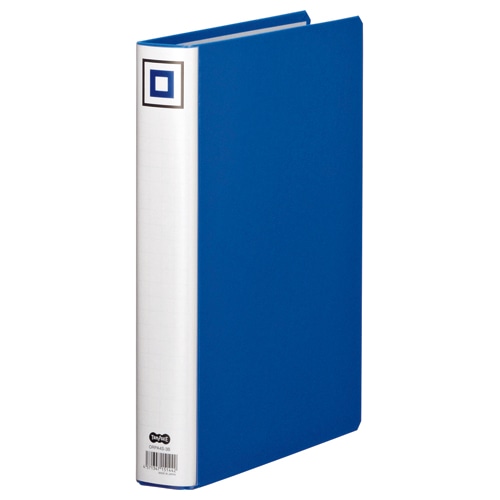 TANOSEE　両開きパイプ式ファイルV　A4タテ　300枚収容　30mmとじ　背幅45mm　青　1セット（30冊）（ご注文単位1セット）【直送品】