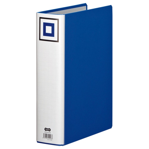 TANOSEE　両開きパイプ式ファイルV　A4タテ　600枚収容　60mmとじ　背幅75mm　青　1セット（30冊）（ご注文単位1セット）【直送品】