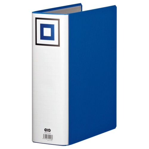 TANOSEE　両開きパイプ式ファイルV　A4タテ　800枚収容　80mmとじ　背幅95mm　青　1セット（30冊）（ご注文単位1セット）【直送品】