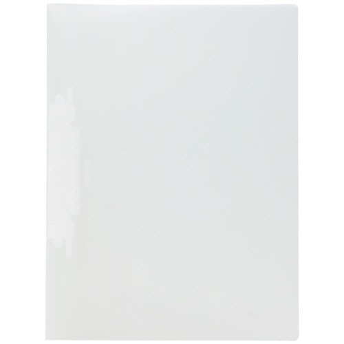 リヒトラブ　ルーパーファイル（色透明表紙）　A4タテ　2穴　100枚収容　白　F-3006-5P-0　1セット（100冊：5冊×20パック）（ご注文単位1セット）【直送品】