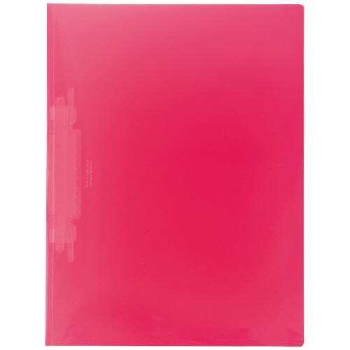 リヒトラブ　ルーパーファイル（色透明表紙）　A4タテ　2穴　100枚収容　クリスタルピンク　F-3006-5P-18　1セット（100冊：5冊×20パック）（ご注文単位1セット）【直送品】