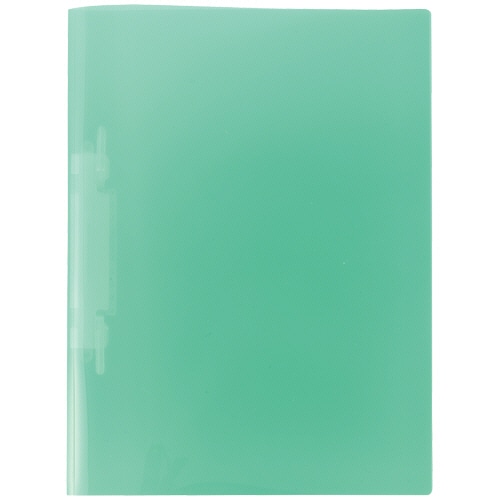 リヒトラブ　ルーパーファイル（色透明表紙）　A4タテ　2穴　100枚収容　クリスタルグリーン　F-3006-5P-19　1セット（100冊：5冊×20パック）（ご注文単位1セット）【直送品】