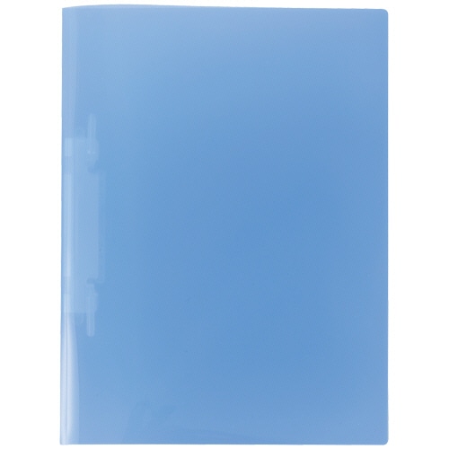 リヒトラブ　ルーパーファイル（色透明表紙）　A4タテ　2穴　100枚収容　クリスタルブルー　F-3006-5P-20　1セット（100冊：5冊×20パック）（ご注文単位1セット）【直送品】