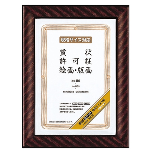 コクヨ 賞状額縁(金ラック) 規格B5 カ-RB5 1セット(10枚)(ご注文単位1セット)【直送品】