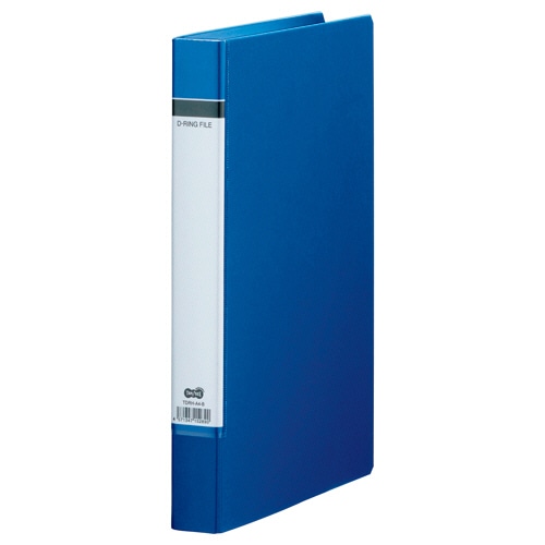 TANOSEE Dリングファイル(貼り表紙) A4タテ 2穴 210枚収容 21mmとじ 背幅40mm 青 1セット(60冊)(ご注文単位1セット)【直送品】