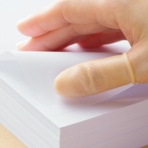 TANOSEE 指サック(ラテックス) 大 1セット(60個:10個×6パック)(ご注文単位1セット)【直送品】