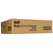 TANOSEE　乳白レジ袋　80号　ヨコ370×タテ800×マチ幅170mm　1セット（6000枚：100枚×60パック）（ご注文単位1セット）【直送品】
