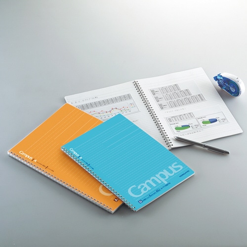 コクヨ　キャンパス　ツインリングノート（ドット入り罫線）　A5　B罫　50枚　ス-T135BTN　1セット（5冊）（ご注文単位1セット）【直送品】