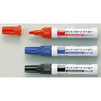 ライオン事務器 ホワイトボードマーカー 中字タイプ 青 WH-1 1セット(10本)(ご注文単位1セット)【直送品】