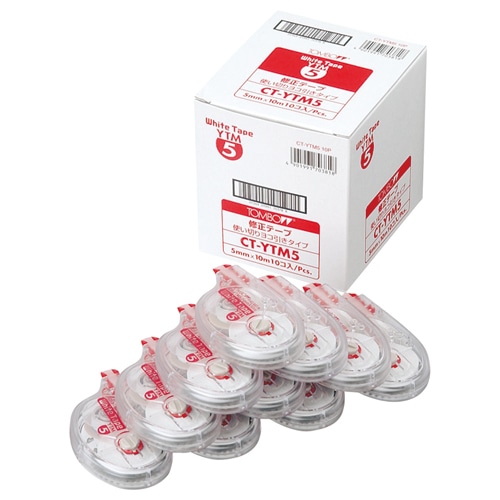 トンボ鉛筆　修正テープ　モノYTM5　5mm幅×10m　CT-YTM5　1セット（10個）（ご注文単位1セット）【直送品】