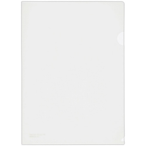 ライオン事務器　PPカラーホルダー　A4　厚さ0.2mm　ホワイト　CF-6　1セット（5枚）（ご注文単位1セット）【直送品】