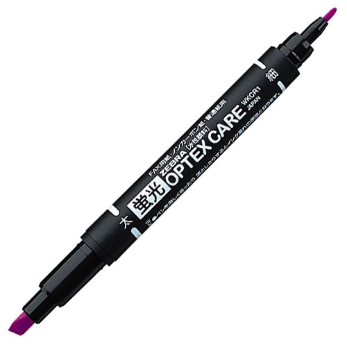 ゼブラ　蛍光オプテックスケア　紫　WKCR1-PU　1セット（10本）（ご注文単位1セット）【直送品】
