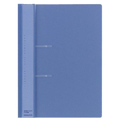 コクヨ　ファスナーファイル（レポート）　PP表紙　A4タテ　2穴　100枚収容　青　フ-P160B　1セット（20冊）（ご注文単位1セット）【直送品】
