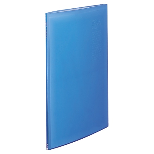 リヒトラブ リクエスト 透明クリヤーブック A2タテ 20ポケット 背幅11mm ブルー G3117-8 1セット(4冊)(ご注文単位1セット)【直送品】