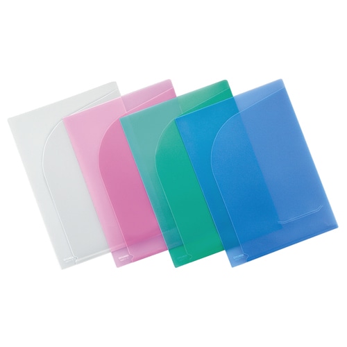 コクヨ　クリヤーホルダー　ポケット2　A4　透明　フ-T755T　1セット（5枚）（ご注文単位1セット）【直送品】