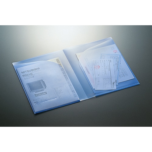 コクヨ　クリヤーホルダー　ポケット2　A4　透明　フ-T755T　1セット（5枚）（ご注文単位1セット）【直送品】