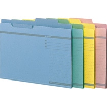 ライオン事務器　ダブルフォルダー　A4　黄　No.61　1セット（5冊）（ご注文単位1セット）【直送品】