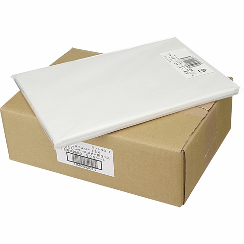 TANOSEE　各種プリンタ対応ラベル　スタンダードタイプ　A4　ノーカット　1セット（500シート：100シート×5冊）（ご注文単位1セット）【直送品】