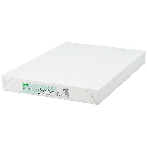 TANOSEE　αエコカラーペーパーII　A3　ライトブルー　1セット（1500枚：500枚×3冊）（ご注文単位1セット）【直送品】