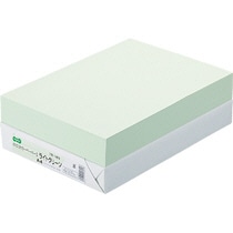 TANOSEE　αエコカラーペーパーII　A4　ライトグリーン　1セット（2500枚：500枚×5冊）（ご注文単位1セット）【直送品】