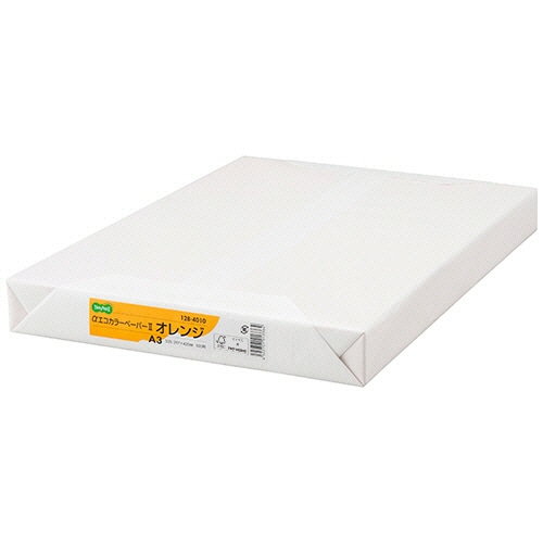 TANOSEE　αエコカラーペーパーII　A3　オレンジ　1セット（1500枚：500枚×3冊）（ご注文単位1セット）【直送品】