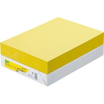 TANOSEE　αエコカラーペーパーII　A4　イエロー　1セット（2500枚：500枚×5冊）（ご注文単位1セット）【直送品】