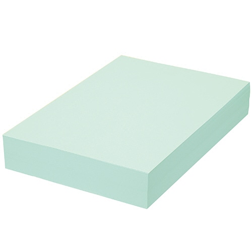 TANOSEE αエコカラーペーパーII A4 アクアブルー 1セット(2500枚:500枚×5冊)(ご注文単位1セット)【直送品】