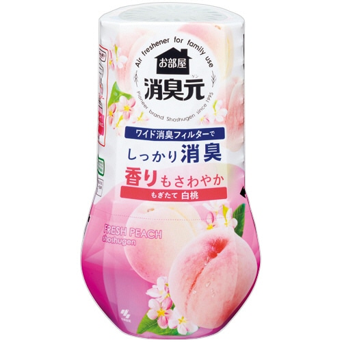 小林製薬　お部屋の消臭元　もぎたて白桃　400mL　1セット（5個）（ご注文単位1セット）【直送品】