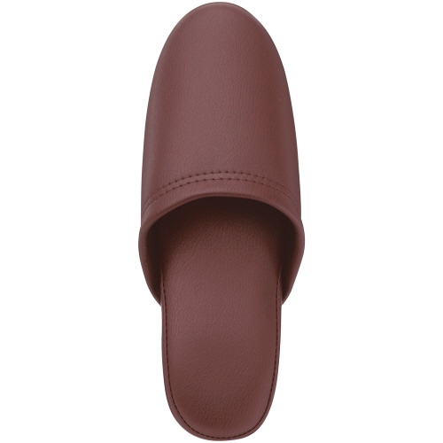 オーミケンシ 抗菌ビニールレザー調スリッパ ダークワイン 1セット(30足)(ご注文単位1セット)【直送品】