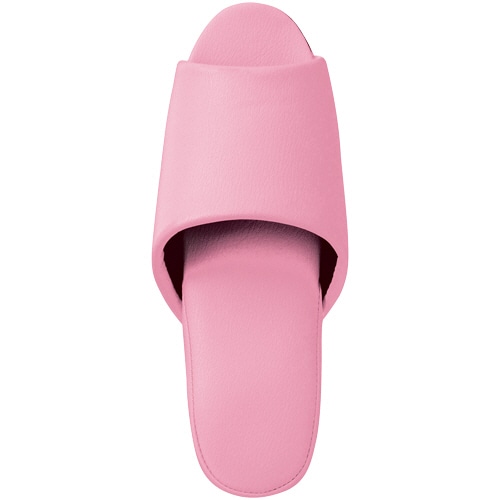 オーミケンシ 抗菌ビニールレザー調スリッパ(前開き) ピンク 1セット(30足)(ご注文単位1セット)【直送品】
