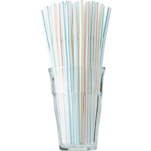 日本デキシー　曲がるストロー　4色アソート　KST601FS　1セット（300本：100本×3パック）（ご注文単位1セット）【直送品】