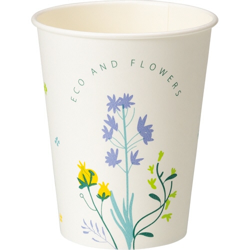 TANOSEE 紙コップ AND FLOWERS(アンド フラワーズ) 275mL(9オンス) 1セット(1500個:50個×30パック)(ご注文単位1セット)【直送品】