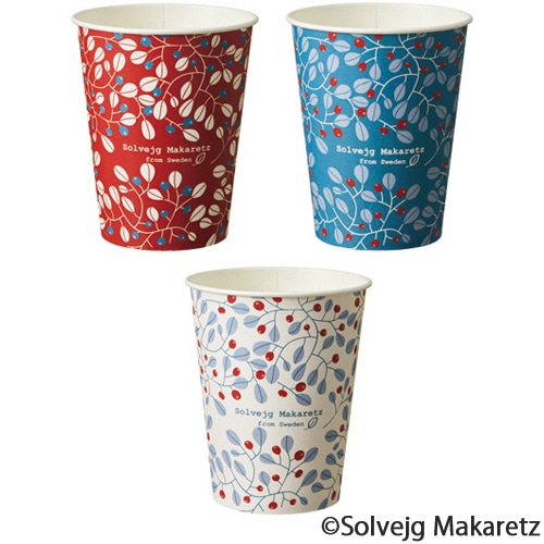 TANOSEE　紙コップ　Berry（ベリー）　275mL（9オンス）　1セット（2500個：100個×25パック）（ご注文単位1セット）【直送品】